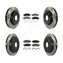 Charger l'image dans la galerie, Front Rear Drilled Slot Brake Rotor &amp; Ceramic Pad Kit For Chevrolet Traverse GMC