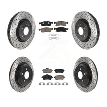 Load image into Gallery viewer, Front Rear Drill Slot Brake Rotor Ceramic Pad Kit For Mercedes-Benz ML350 GLE350