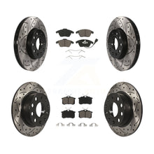 Charger l'image dans la galerie, Front Rear Drilled Slot Brake Rotors Ceramic Pad Kit For Volkswagen Jetta Beetle