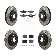 Charger l'image dans la galerie, Front Rear Drilled Slot Disc Brake Rotor &amp; Ceramic Pad Kit For Volkswagen Beetle