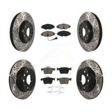Load image into Gallery viewer, Front Rear Drill Slot Brake Rotors Ceramic Pad Kit For Audi A3 Quattro Sportback