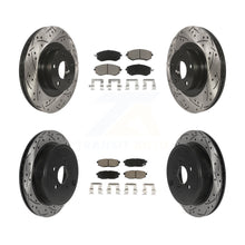 Load image into Gallery viewer, Front Rear Drill Slot Disc Brake Rotors Ceramic Pad Kit For Toyota 86 Subaru BRZ
