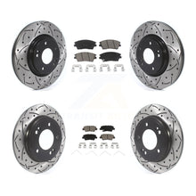 Charger l'image dans la galerie, Front Rear Drill Slot Brake Rotor Ceramic Pad Kit For 17-20 Hyundai Elantra 1.6L