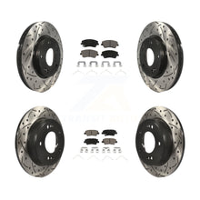 Load image into Gallery viewer, Front Rear Drill Slot Brake Rotor Ceramic Pad Kit For 17-20 Hyundai Elantra 2.0L