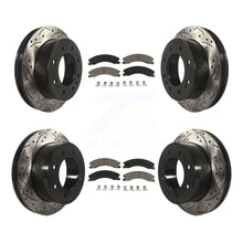 Load image into Gallery viewer, Front Rear Drilled Slot Brake Rotor Ceramic Pad Kit For Chevrolet Silverado 2500