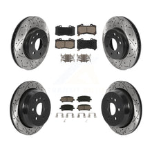 Charger l&#39;image dans la galerie, Front Rear Drilled Slot Brake Rotor &amp; Ceramic Pad Kit For Chevrolet Colorado GMC