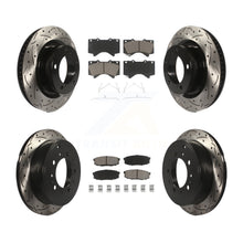 Load image into Gallery viewer, Front Rear Drill Slot Brake Rotor Ceramic Pad Kit For Toyota Tundra Sequoia Land