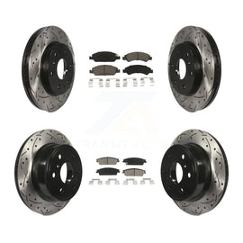 Kit de plaquettes en céramique pour Rotor de frein, fente avant et arrière, pour Chevrolet Silverado 1500 