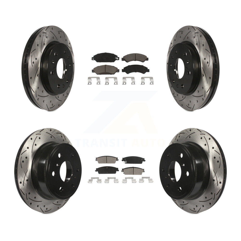 Kit de plaquettes en céramique pour Rotor de frein, fente avant et arrière, pour Chevrolet Tahoe GMC 1500 