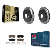 Load image into Gallery viewer, Rear Drill Slot Brake Rotor Ceramic Pad Kit For INFINITI Nissan Armada QX80 QX56