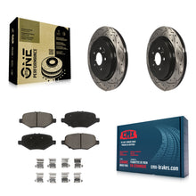 Load image into Gallery viewer, Rear Drill Slot Brake Rotor Ceramic Pad Kit For Ford Explorer Taurus Flex Police