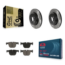 Load image into Gallery viewer, Rear Drill Slot Brake Rotor Ceramic Pad Kit For BMW 330i xDrive 335i 328i 430i 3