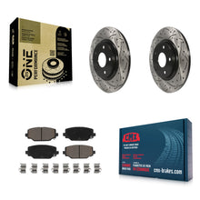 Load image into Gallery viewer, Rear Drill Slot Brake Rotor Ceramic Pad Kit For Dodge Grand Caravan Journey Town