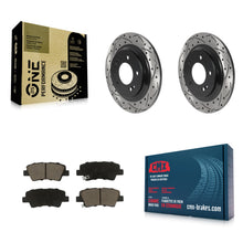Load image into Gallery viewer, Rear Drill Slot Brake Rotors Ceramic Pad Kit For Hyundai Sonata Kia Optima GT EV