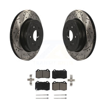 Load image into Gallery viewer, Rear Coat Drill Slot Disc Brake Rotors Ceramic Pad Kit For Hyundai Genesis Coupe