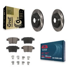 Load image into Gallery viewer, Rear Drilled Slot Brake Rotors Ceramic Pad Kit For Ford Five Hundred Freestyle X