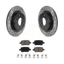 Load image into Gallery viewer, Rear Drilled Slot Brake Rotor &amp; Ceramic Pad Kit For Chevrolet Equinox Malibu GMC