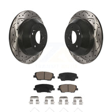 Load image into Gallery viewer, Rear Drill Slot Brake Rotors Ceramic Pad Kit For Kia Sorento Hyundai Santa Fe XL