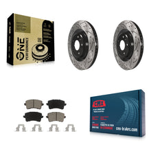 Charger l'image dans la galerie, Rear Drilled Slot Brake Rotor &amp; Ceramic Pad Kit For Audi Q5 A5 SQ5 Quattro S5 A4