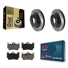 Load image into Gallery viewer, Rear Drill Slot Brake Rotors Ceramic Pad Kit For Audi Q7 Porsche Cayenne Touareg