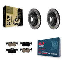 Load image into Gallery viewer, Rear Drill Slot Brake Rotor Ceramic Pad Kit For BMW X1 Mini X2 Cooper Countryman