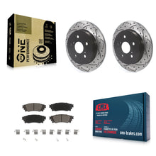 Load image into Gallery viewer, Rear Drilled Slot Brake Rotor Ceramic Pad Kit For Toyota Camry RAV4 Lexus NX200t