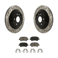 Charger l&#39;image dans la galerie, Rear Drill Slot Brake Rotor Ceramic Pad Kit For Volvo S60 XC70 S80 V60 Cross V70