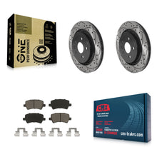Load image into Gallery viewer, Rear Drill Slot Disc Brake Rotors Ceramic Pad Kit For Volvo S60 XC70 S80 V60 V70