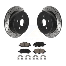 Charger l&#39;image dans la galerie, Rear Coat Drill Slot Disc Brake Rotor Ceramic Pad Kit For 2009-2016 Toyota Venza