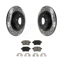 Load image into Gallery viewer, Rear Coated Drill Slot Disc Brake Rotors Ceramic Pad Kit For 2014-2020 Fiat 500L