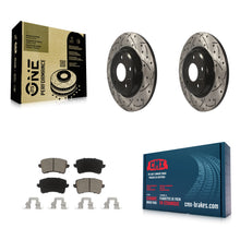 Charger l'image dans la galerie, Rear Drill Slot Brake Rotor Ceramic Pad Kit For Audi Q5 A4 Quattro A5 allroad S5