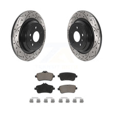 Load image into Gallery viewer, Rear Drill Slot Brake Rotor Ceramic Pad Kit For Mercedes-Benz ML350 GLE350 ML250