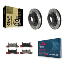 Charger l'image dans la galerie, Rear Drill Slot Disc Brake Rotors Ceramic Pad Kit For Porsche Cayenne Volkswagen