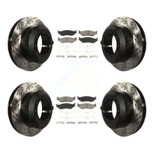 Load image into Gallery viewer, Front Rear Drill Slot Brake Rotor Ceramic Pad Kit For International IC TerraStar