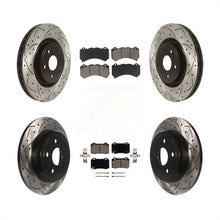 Load image into Gallery viewer, Front Rear Drilled Slot Brake Rotor Ceramic Pad Kit For Jeep Grand Cherokee 6.4L