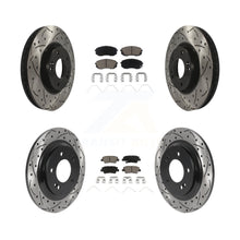 Charger l'image dans la galerie, Front Rear Coat Drill Slot Disc Brake Rotor Ceramic Pad Kit For 2019 Kia Soul EV