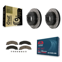 Load image into Gallery viewer, Rear Drill Slot Brake Rotor Ceramic Pad Kit For Ram Dodge Sterling Truck 4500 45