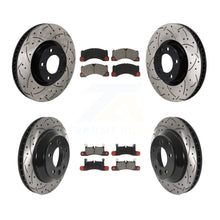 Charger l'image dans la galerie, Front Rear Disc Brake Rotor Ceramic Pad Kit (6Pc) For Volkswagen Touareg Porsche