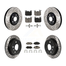 Charger l'image dans la galerie, Front Rear Coated Drilled Slot Disc Brake Rotors Ceramic Pad Kit For Mini Cooper