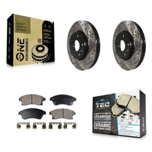 Load image into Gallery viewer, Front Drilled Slot Brake Rotor Ceramic Pad Kit For Chevrolet Cruze Sonic Limited