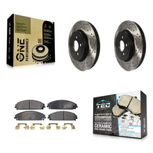 Load image into Gallery viewer, Front Drill Slot Disc Brake Rotor Ceramic Pad Kit For Dodge Charger Chrysler 300
