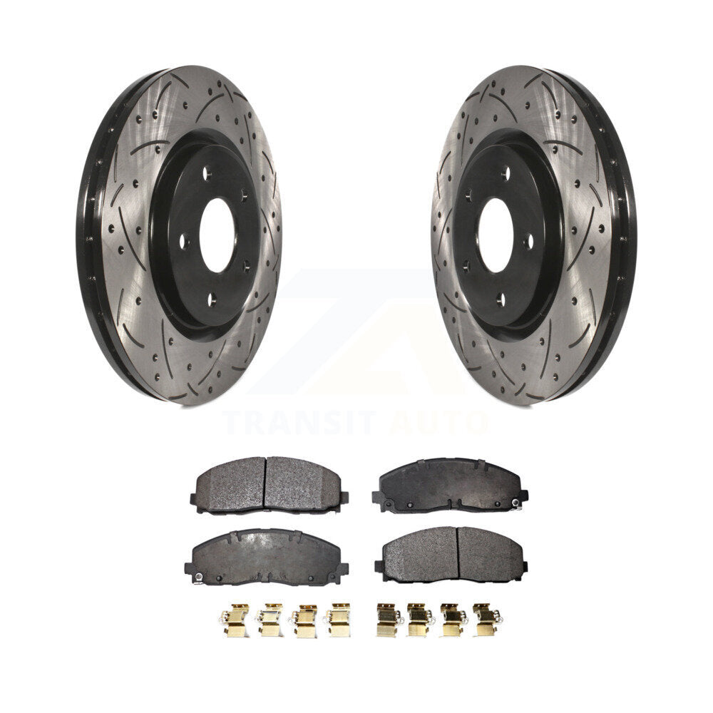 Kit de plaquettes en céramique pour Rotors de frein à fente avant, pour Dodge Grand Caravan Chrysler &amp; 