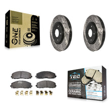 Charger l'image dans la galerie, Kit de plaquettes en céramique pour Rotors de frein à fente avant, pour Dodge Grand Caravan Chrysler &amp; 