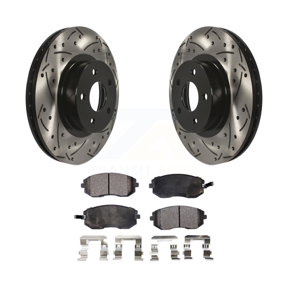 Kit de plaquettes en céramique pour Rotor de frein, fente de perçage avant, pour Subaru Impreza Legacy Saab 9-2X 