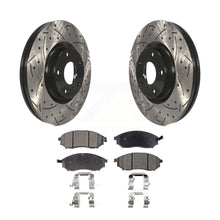 Charger l&#39;image dans la galerie, Kit de plaquettes en céramique pour Rotors de frein à fente avant, pour INFINITI Nissan G37 Murano G35 