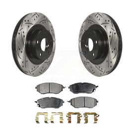 Front Drilled Slot Brake Rotor Ceramic Pad Kit For Subaru Legacy 3.0 R with 3.0L