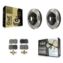 Load image into Gallery viewer, Front Drilled Slot Brake Rotor &amp; Ceramic Pad Kit For Mercedes-Benz CLS550 CLS500