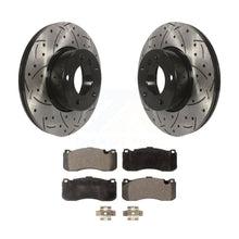 Load image into Gallery viewer, Front Coated Drill Slot Disc Brake Rotors Ceramic Pad Kit For 2012 BMW 328i 3.0L