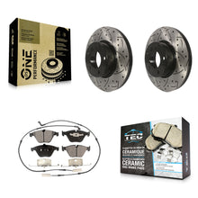 Load image into Gallery viewer, Front Drilled Slot Brake Rotor Ceramic Pad Kit For BMW 328i xDrive X1 328xi 323i