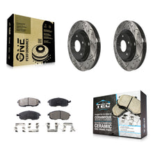 Load image into Gallery viewer, Front Coated Drill Slot Disc Brake Rotors Ceramic Pad Kit For Nissan Sentra Juke